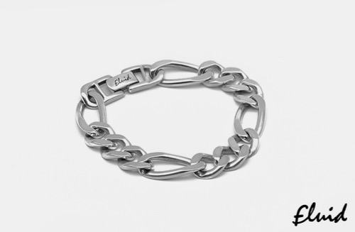 [fluid] 11mm figaro chain bracelet