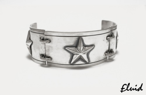 [fluid] star bangle chain bracelelt