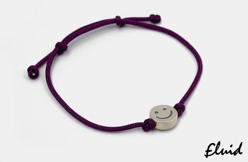 [fluid] string bracelet (purple)