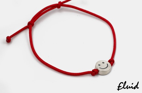 [fluid] string bracelet (red)