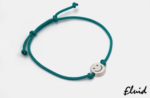 [fluid] string bracelet (aqua)