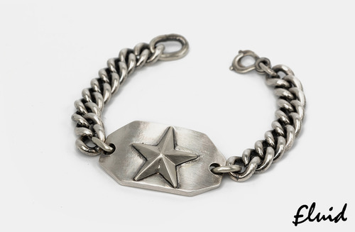 [fluid] star ID bracelet  (octagon)